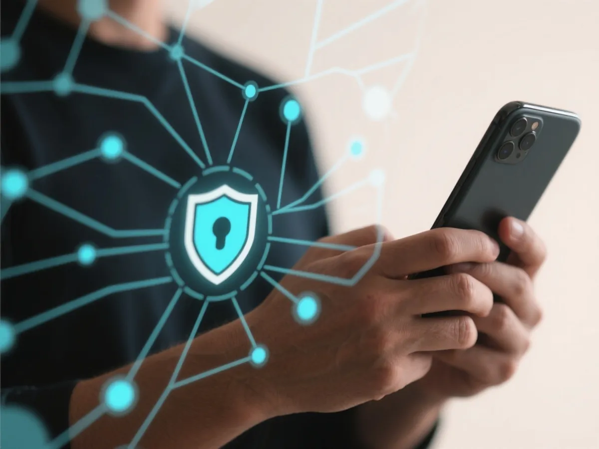 移动端访问与安全连接示意图